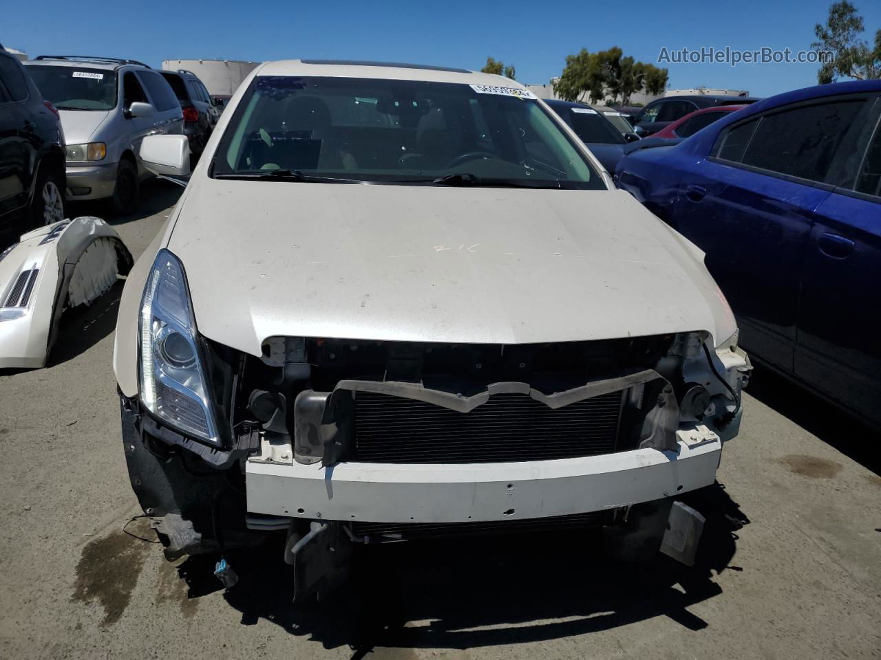 2013 Cadillac Xts Luxury Collection White vin: 2G61P5S37D9114659