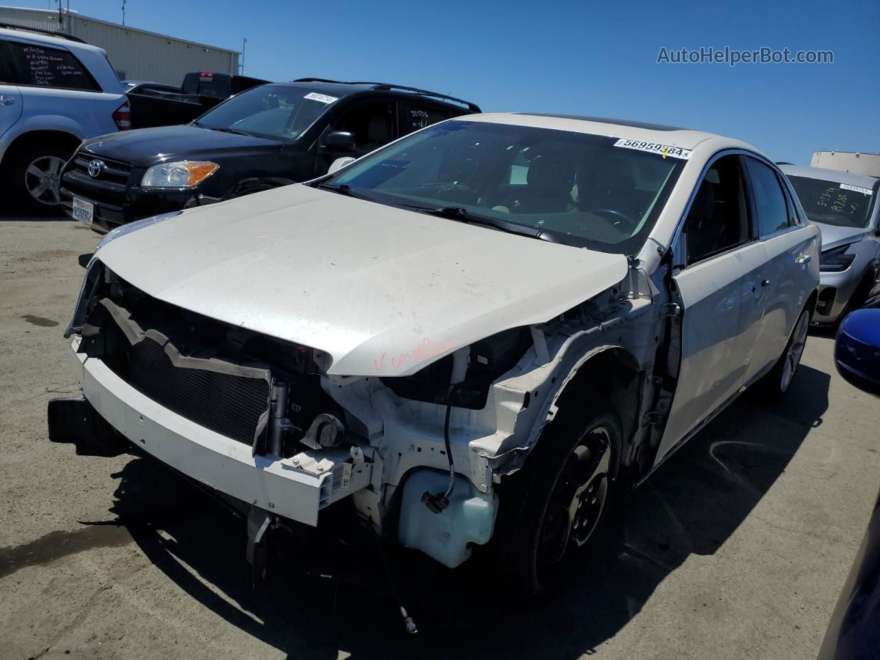 2013 Cadillac Xts Luxury Collection White vin: 2G61P5S37D9114659