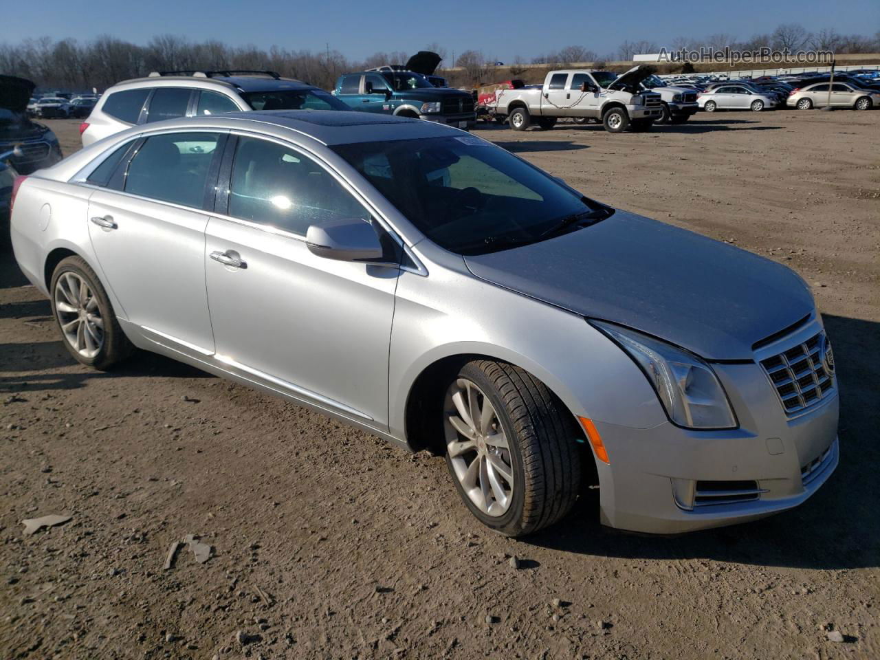 2013 Cadillac Xts Luxury Collection Серебряный vin: 2G61P5S37D9158483