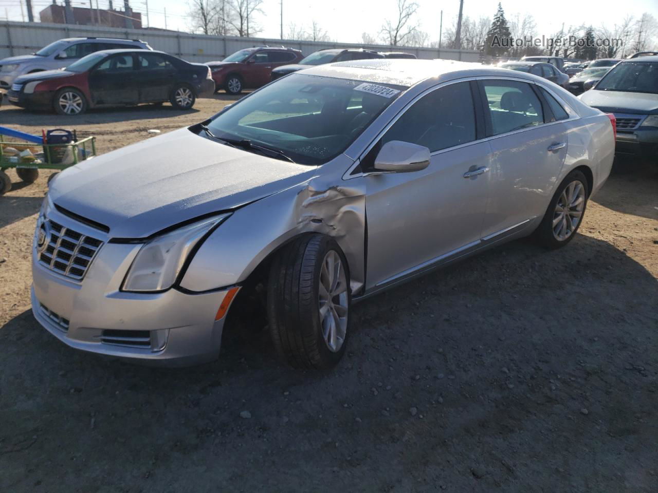 2013 Cadillac Xts Luxury Collection Серебряный vin: 2G61P5S37D9158483