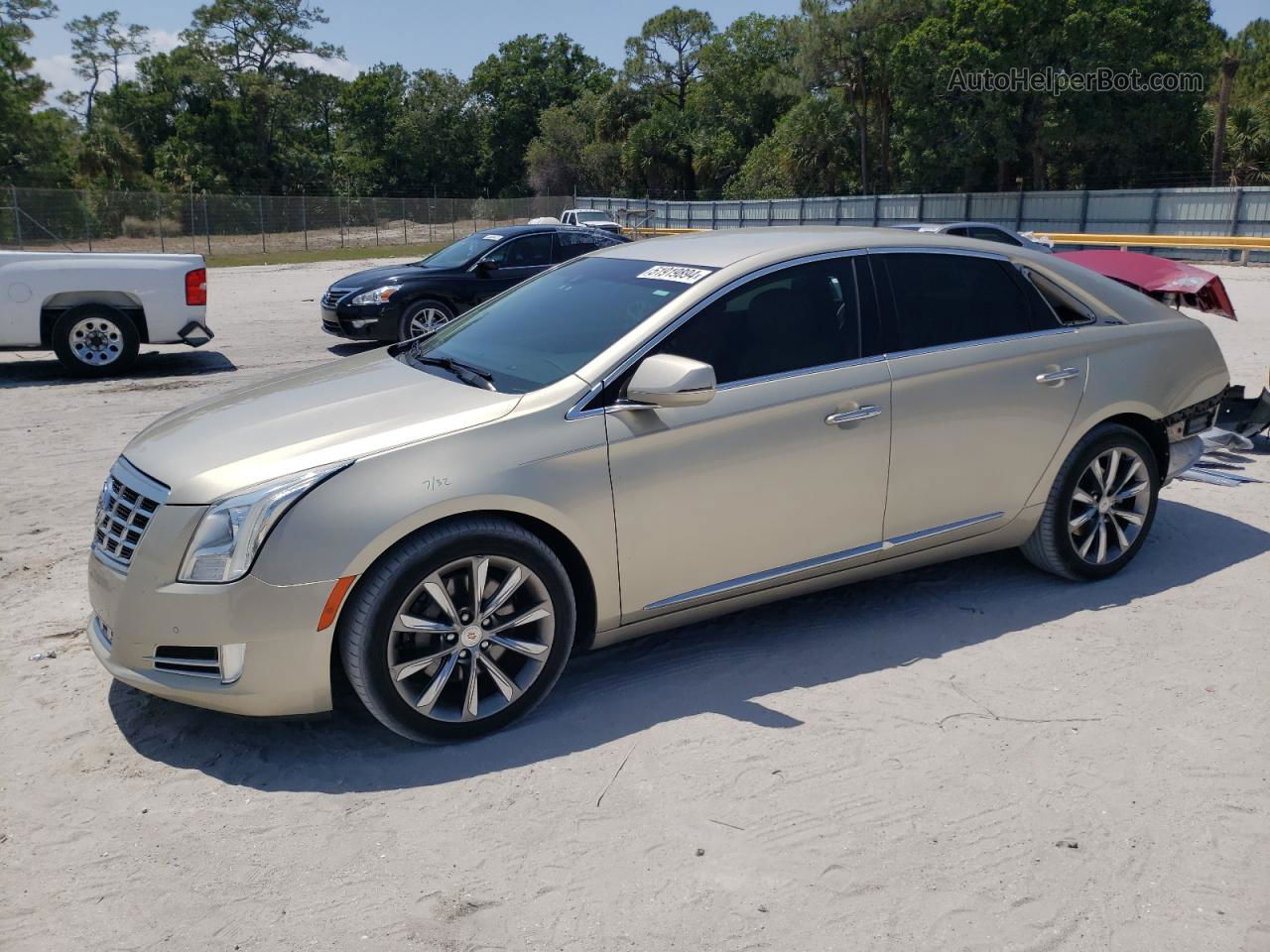 2013 Cadillac Xts Luxury Collection Beige vin: 2G61P5S37D9167216