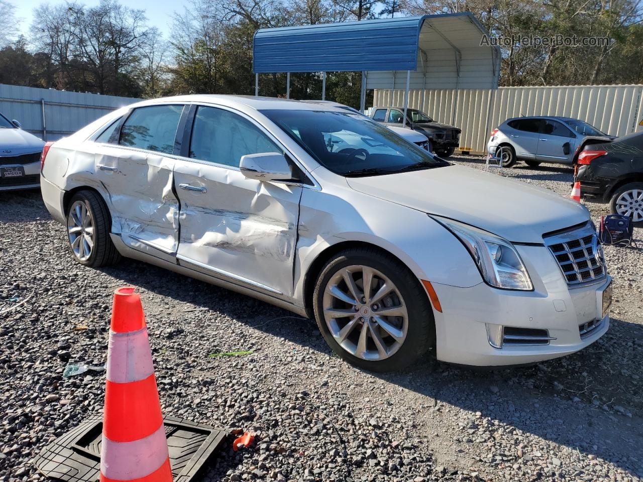 2013 Cadillac Xts Luxury Collection White vin: 2G61P5S37D9200697