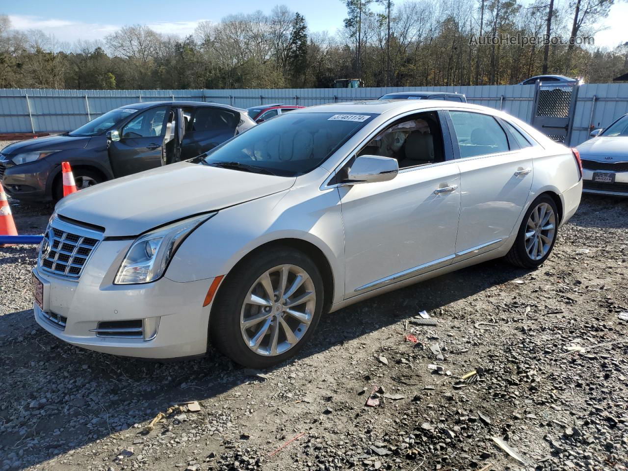 2013 Cadillac Xts Luxury Collection White vin: 2G61P5S37D9200697