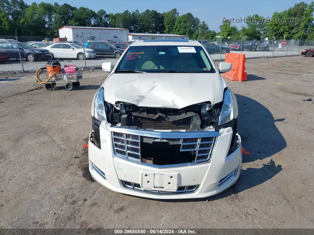 2013 Cadillac Xts Luxury White vin: 2G61P5S38D9109258