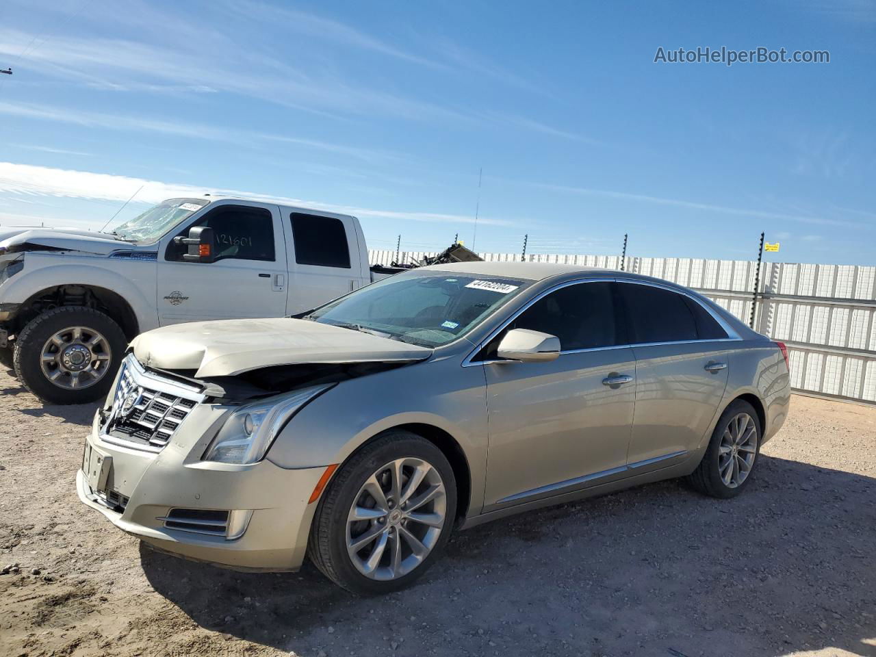 2013 Cadillac Xts Luxury Collection Gold vin: 2G61P5S38D9154393