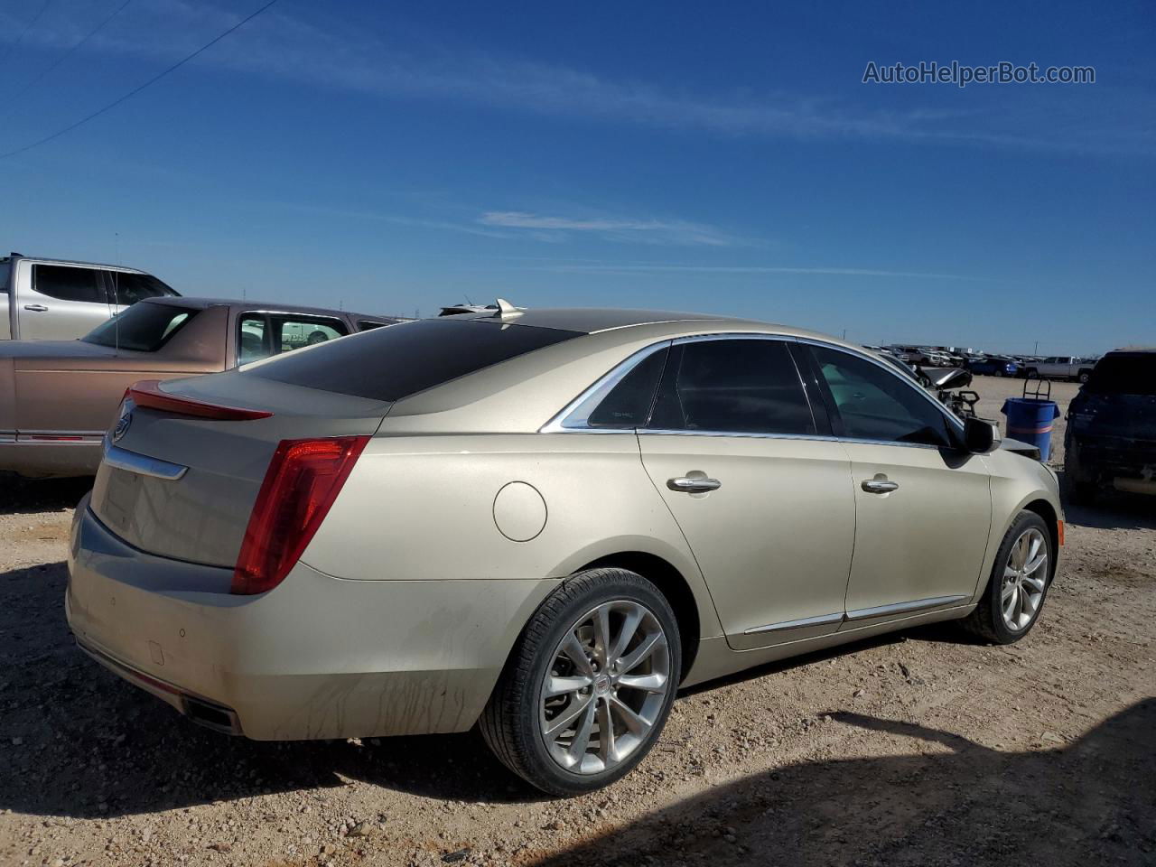2013 Cadillac Xts Luxury Collection Gold vin: 2G61P5S38D9154393