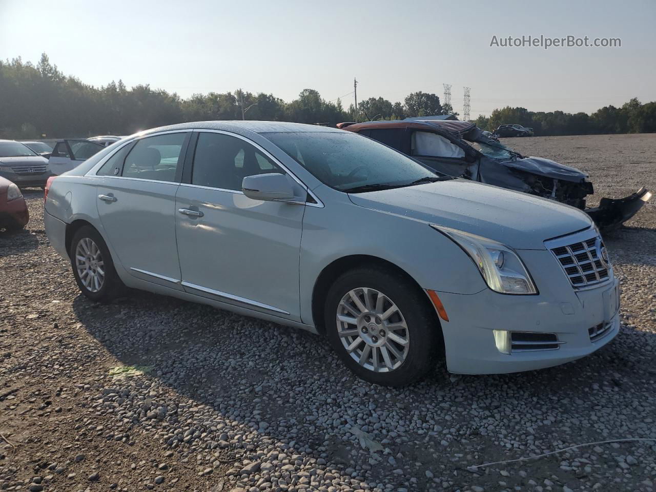 2013 Cadillac Xts Luxury Collection White vin: 2G61P5S39D9113173