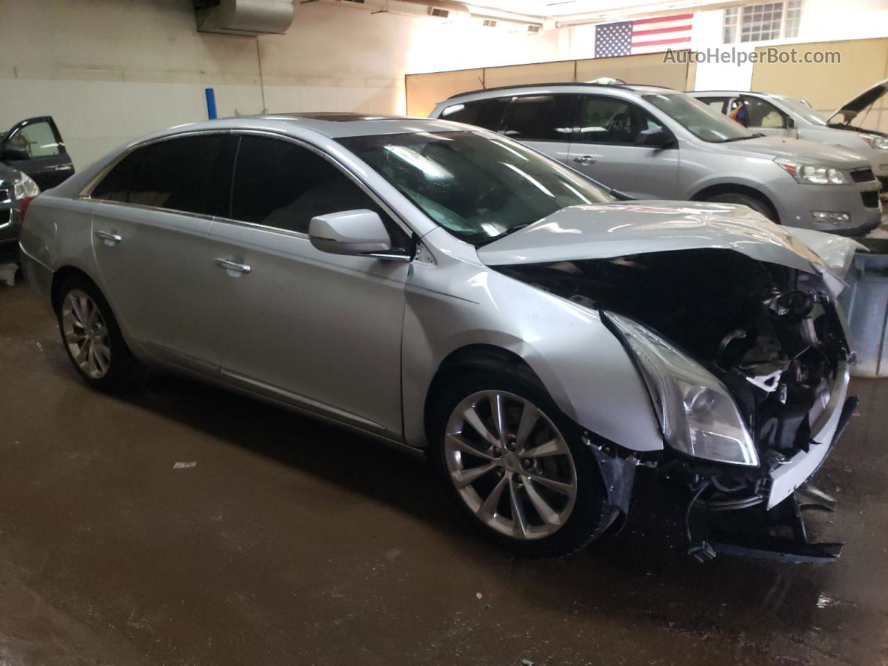 2013 Cadillac Xts Luxury Collection Silver vin: 2G61P5S39D9147453