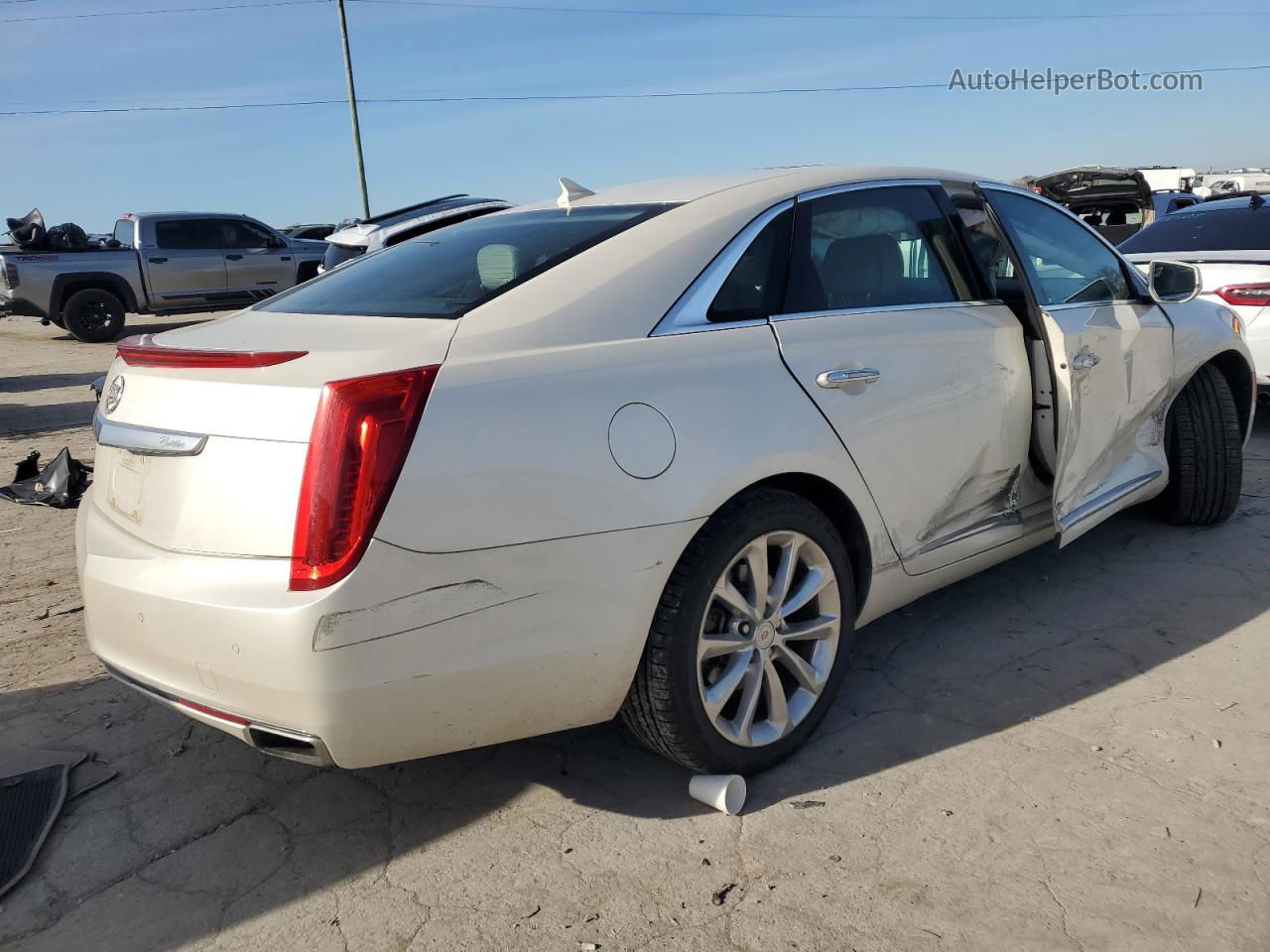 2013 Cadillac Xts Luxury Collection Cream vin: 2G61P5S3XD9150894