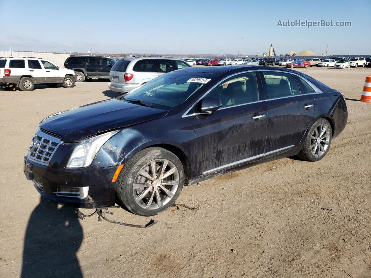 2013 Cadillac Xts Luxury Collection Blue vin: 2G61P5S3XD9206199