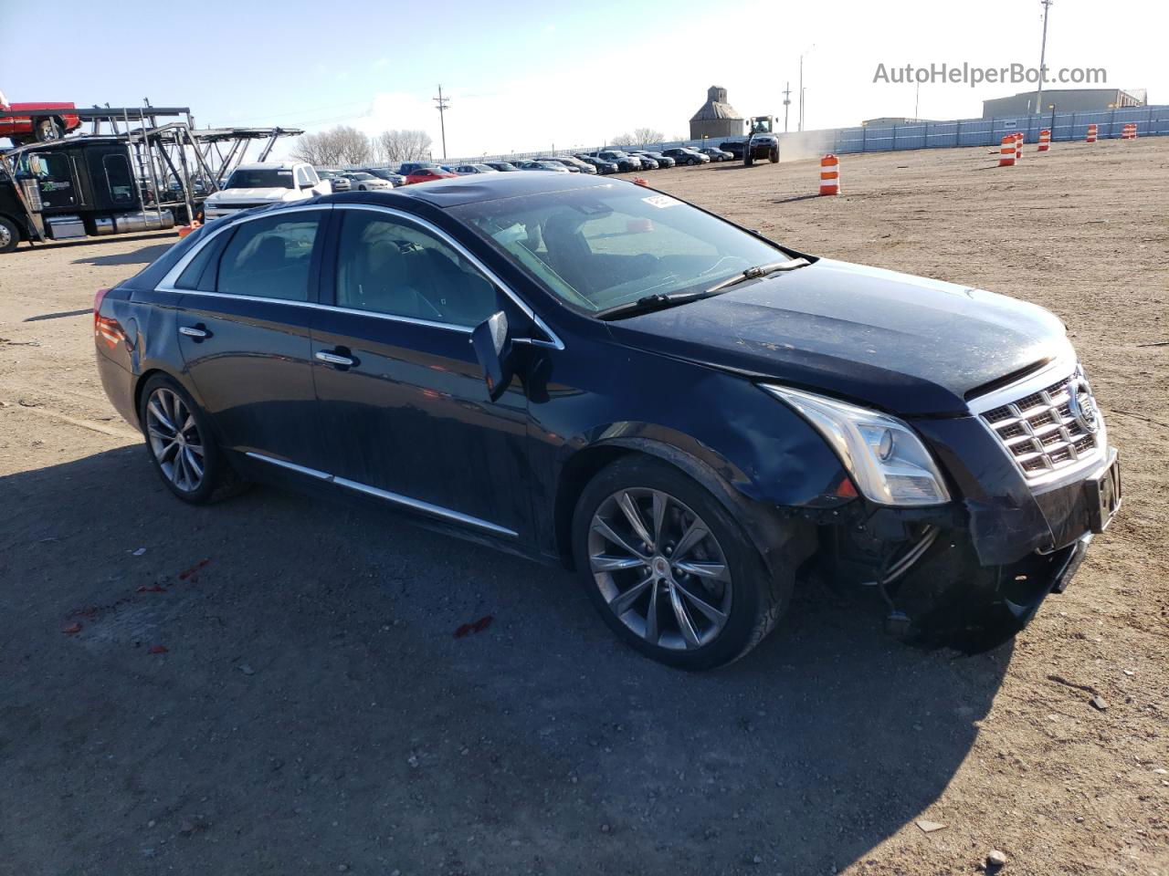 2013 Cadillac Xts Luxury Collection Blue vin: 2G61P5S3XD9206199