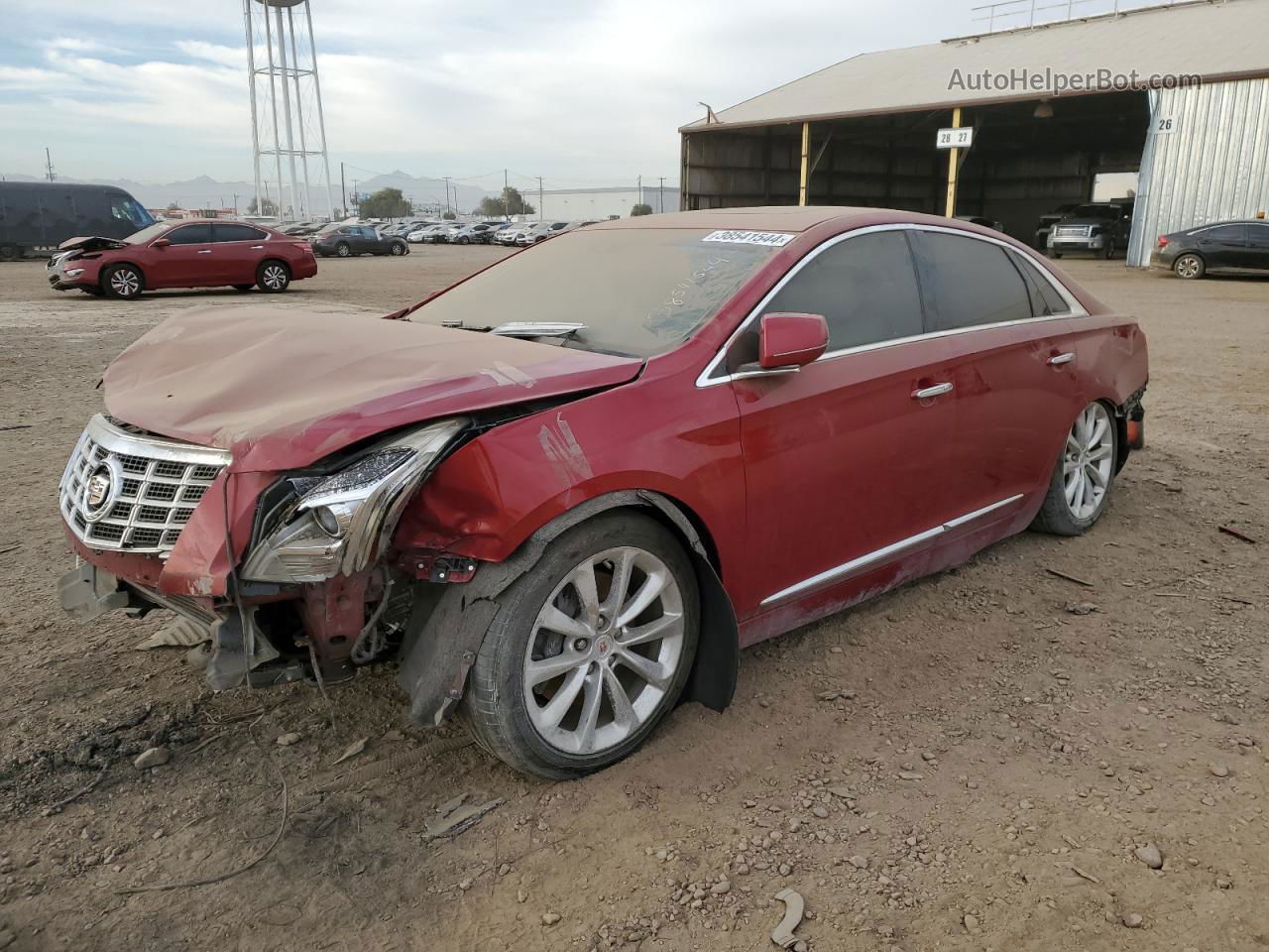 2013 Cadillac Xts Luxury Collection Красный vin: 2G61P5S3XD9217199