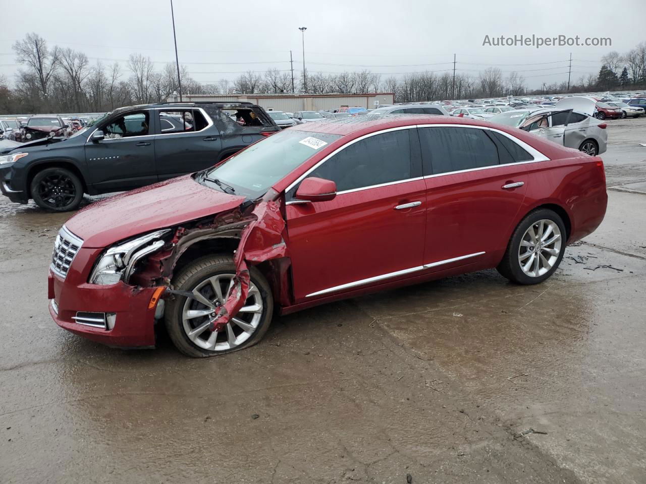 2013 Cadillac Xts Luxury Collection Red vin: 2G61R5S32D9116457