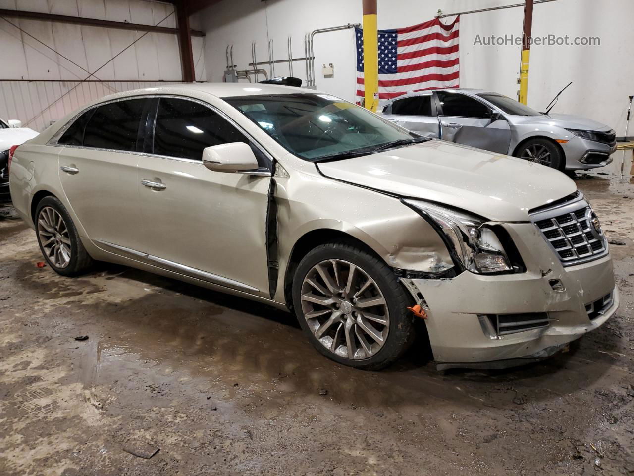 2013 Cadillac Xts Luxury Collection Cream vin: 2G61R5S32D9217336