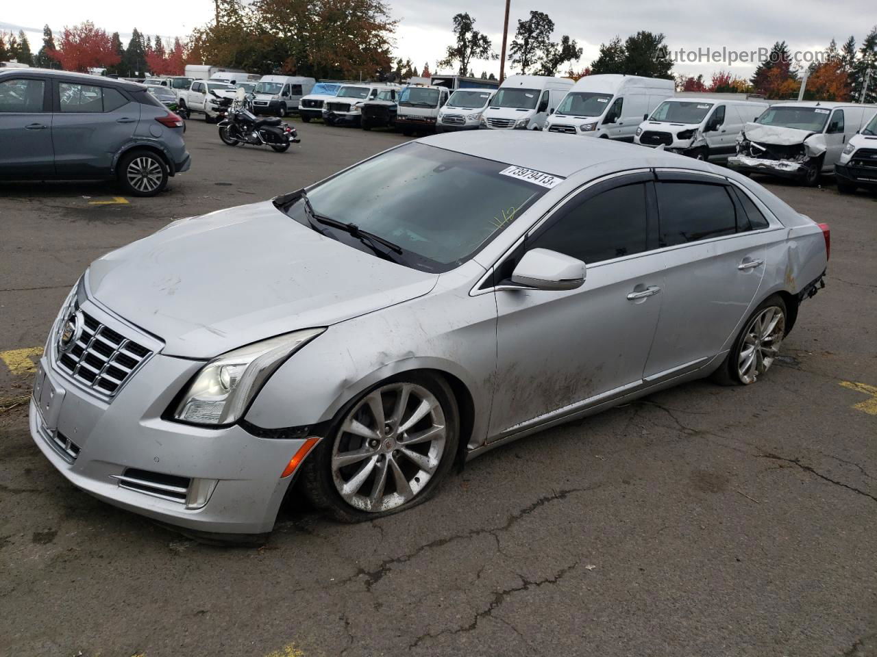 2013 Cadillac Xts Luxury Collection Серебряный vin: 2G61R5S33D9218382