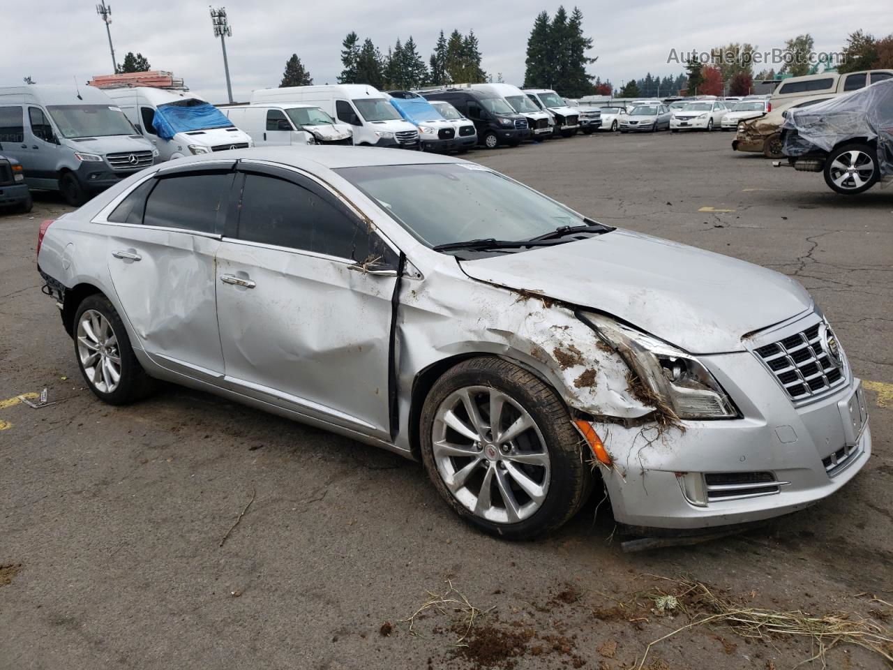 2013 Cadillac Xts Luxury Collection Silver vin: 2G61R5S33D9218382