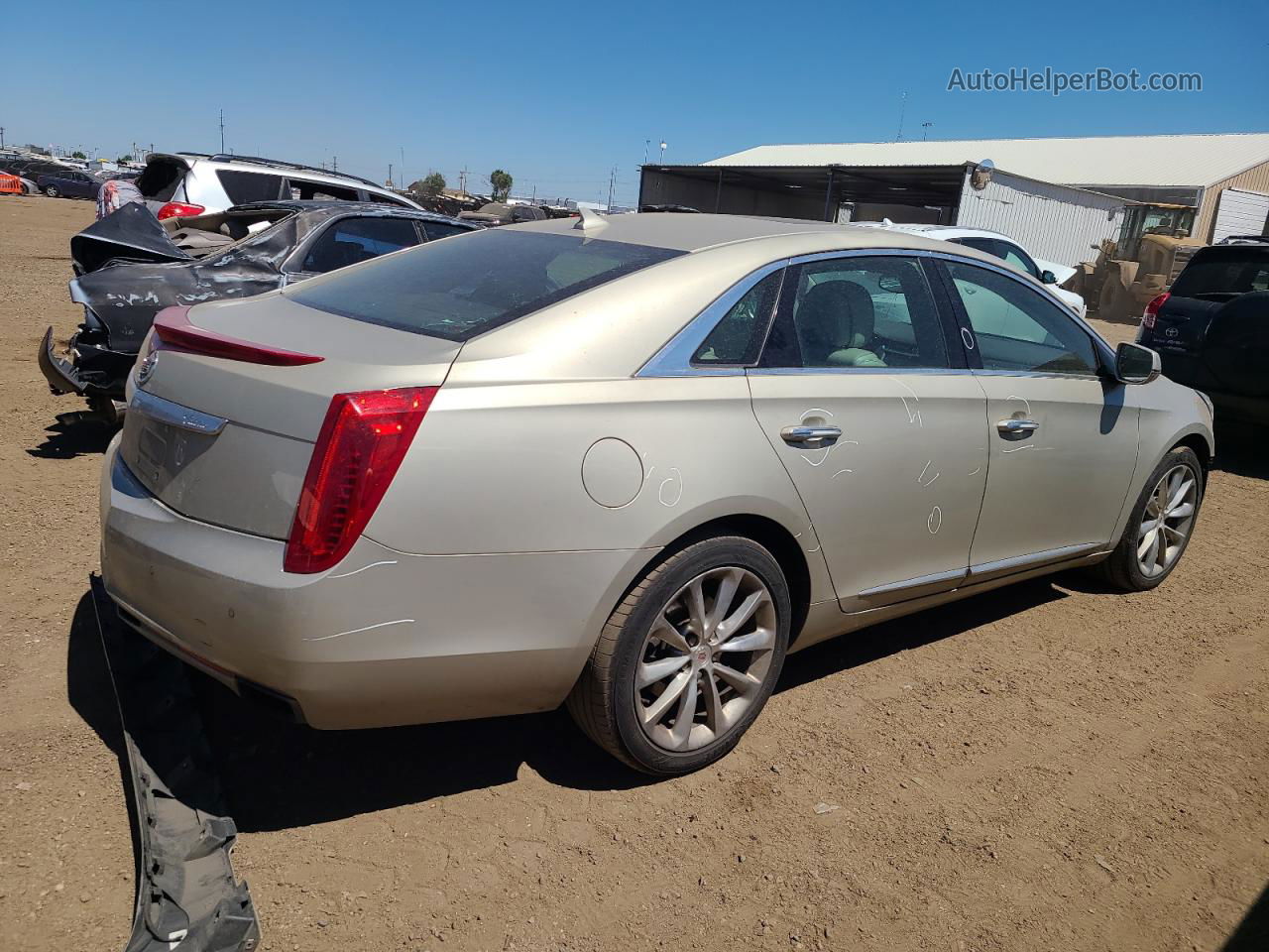2013 Cadillac Xts Luxury Collection Gold vin: 2G61R5S35D9145838