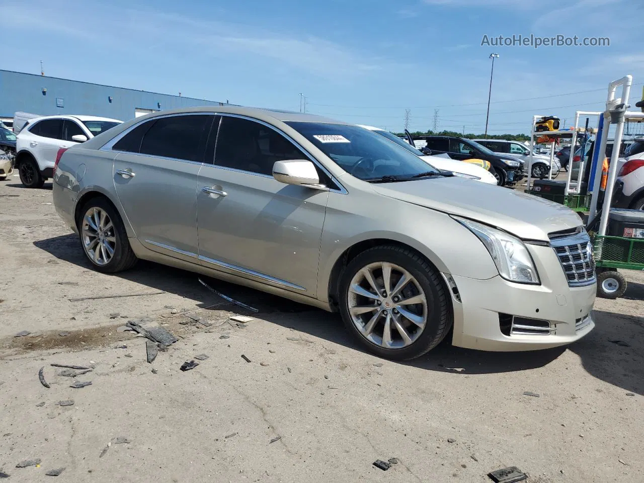 2013 Cadillac Xts Luxury Collection Желто-коричневый vin: 2G61R5S38D9123610