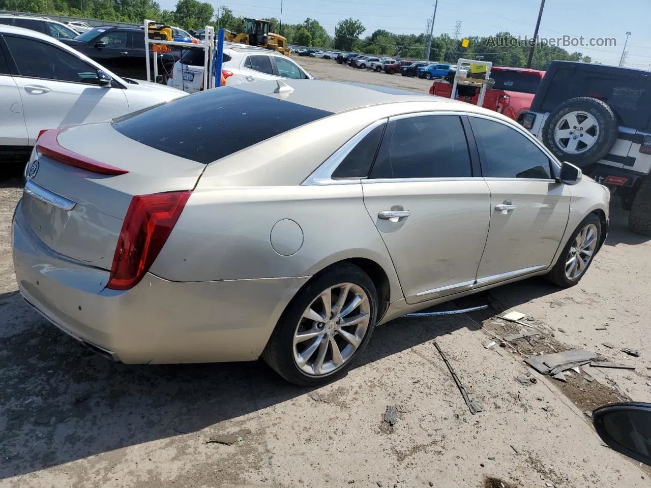 2013 Cadillac Xts Luxury Collection Желто-коричневый vin: 2G61R5S38D9123610