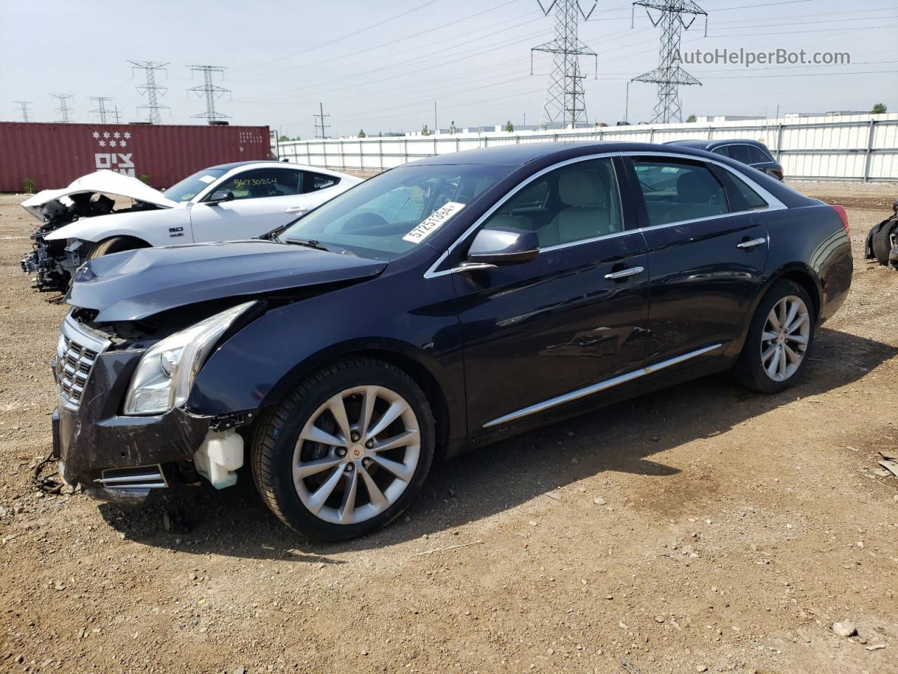2013 Cadillac Xts Luxury Collection Blue vin: 2G61R5S39D9173674