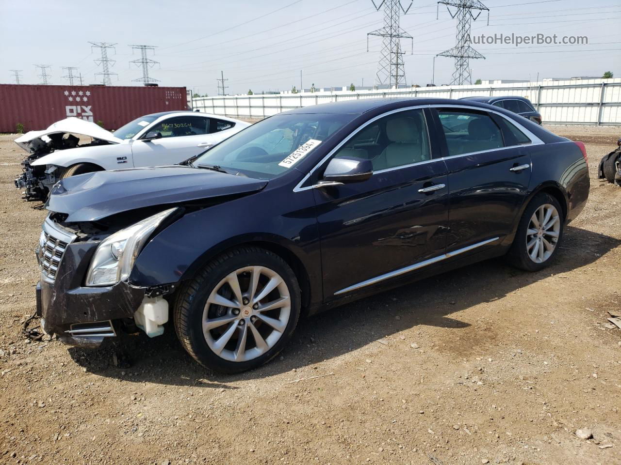 2013 Cadillac Xts Luxury Collection Синий vin: 2G61R5S39D9173674