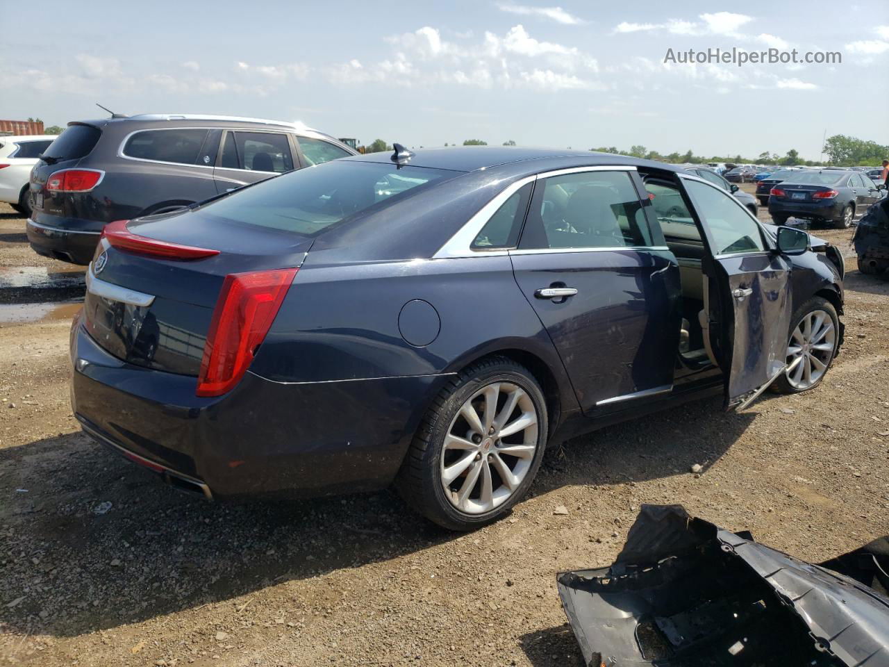 2013 Cadillac Xts Luxury Collection Синий vin: 2G61R5S39D9173674