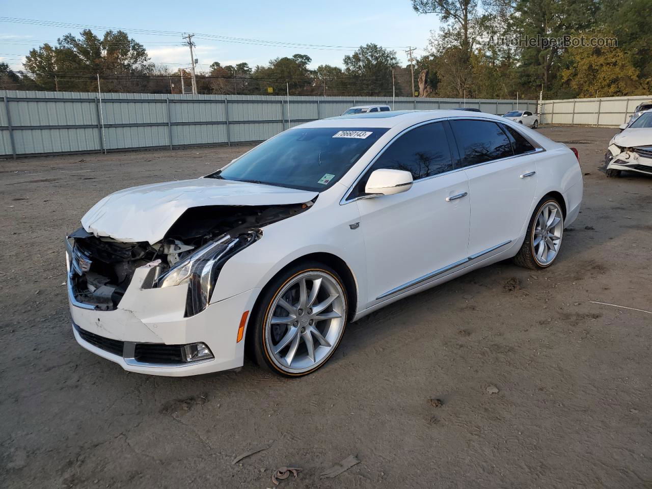 2019 Cadillac Xts Premium Luxury White vin: 2G61R5S3XK9129535