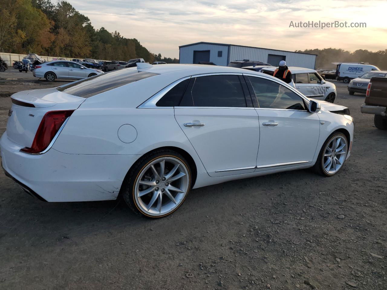 2019 Cadillac Xts Premium Luxury White vin: 2G61R5S3XK9129535