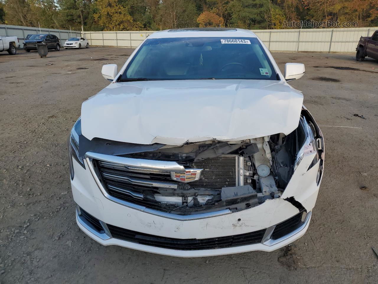 2019 Cadillac Xts Premium Luxury White vin: 2G61R5S3XK9129535