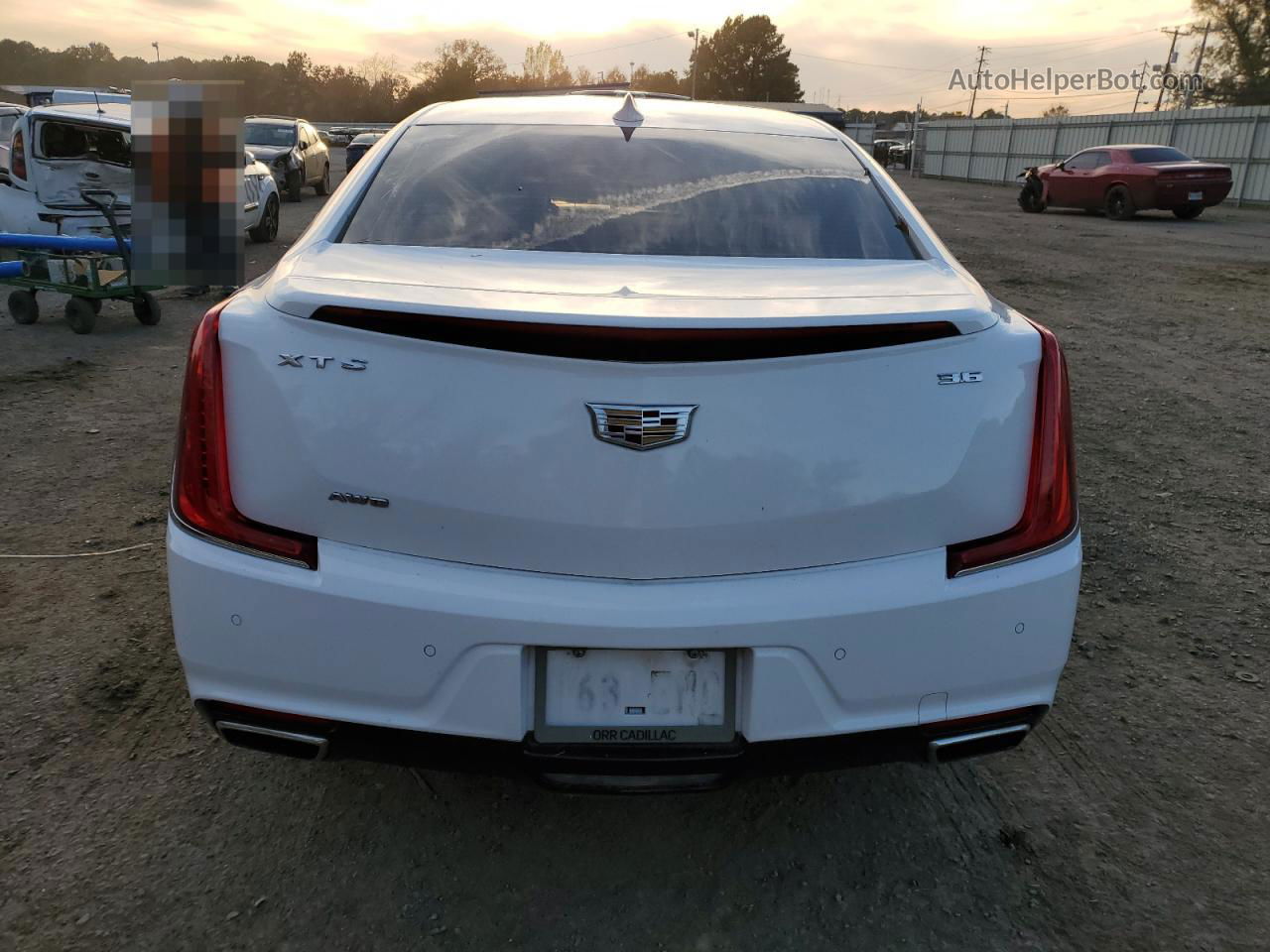 2019 Cadillac Xts Premium Luxury White vin: 2G61R5S3XK9129535