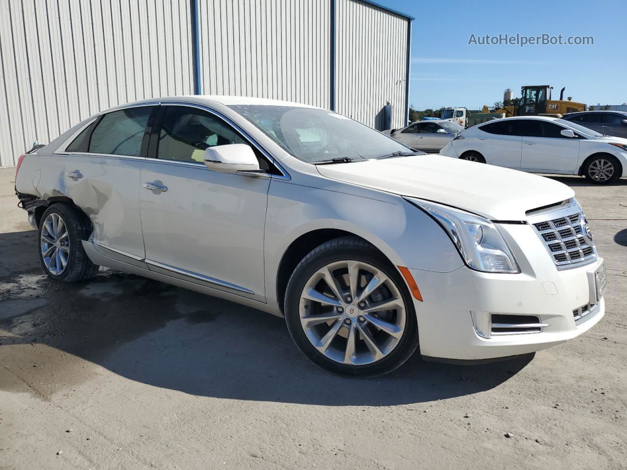 2013 Cadillac Xts Premium Collection White vin: 2G61S5S31D9126658