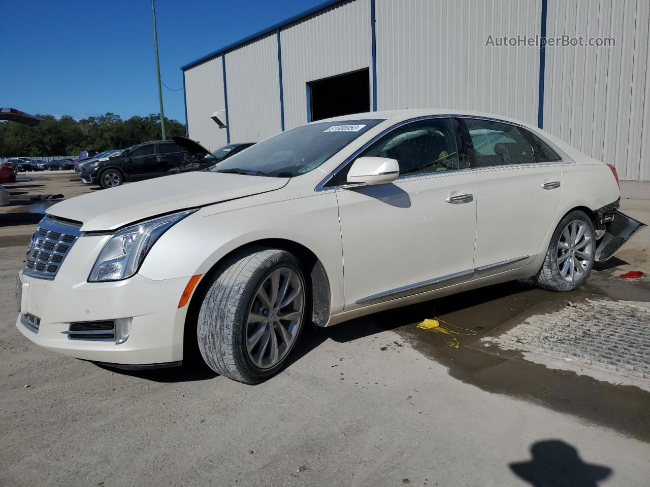 2013 Cadillac Xts Premium Collection White vin: 2G61S5S31D9126658