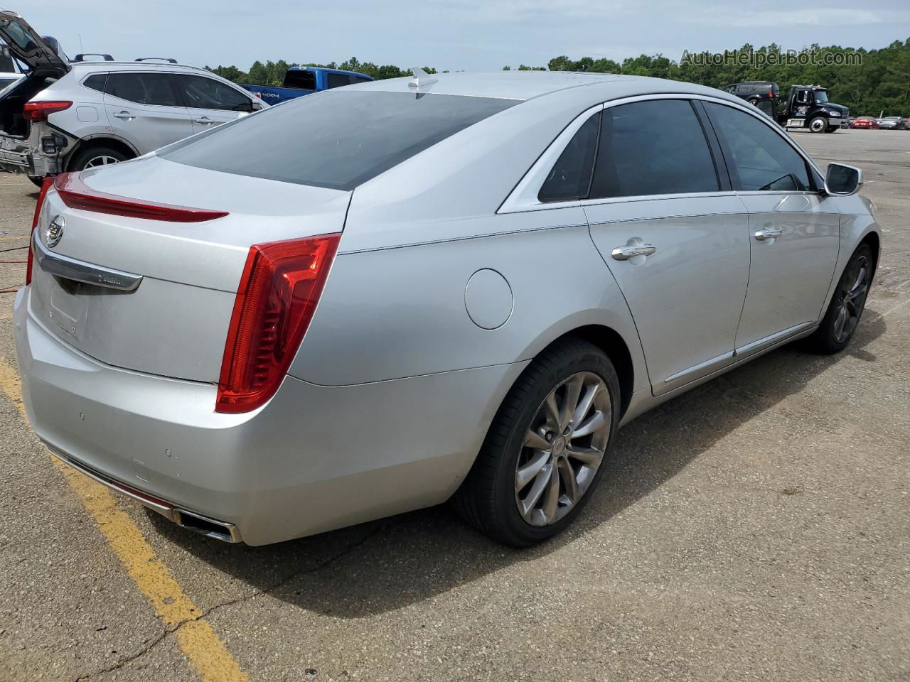 2013 Cadillac Xts Premium Collection Silver vin: 2G61S5S31D9130984