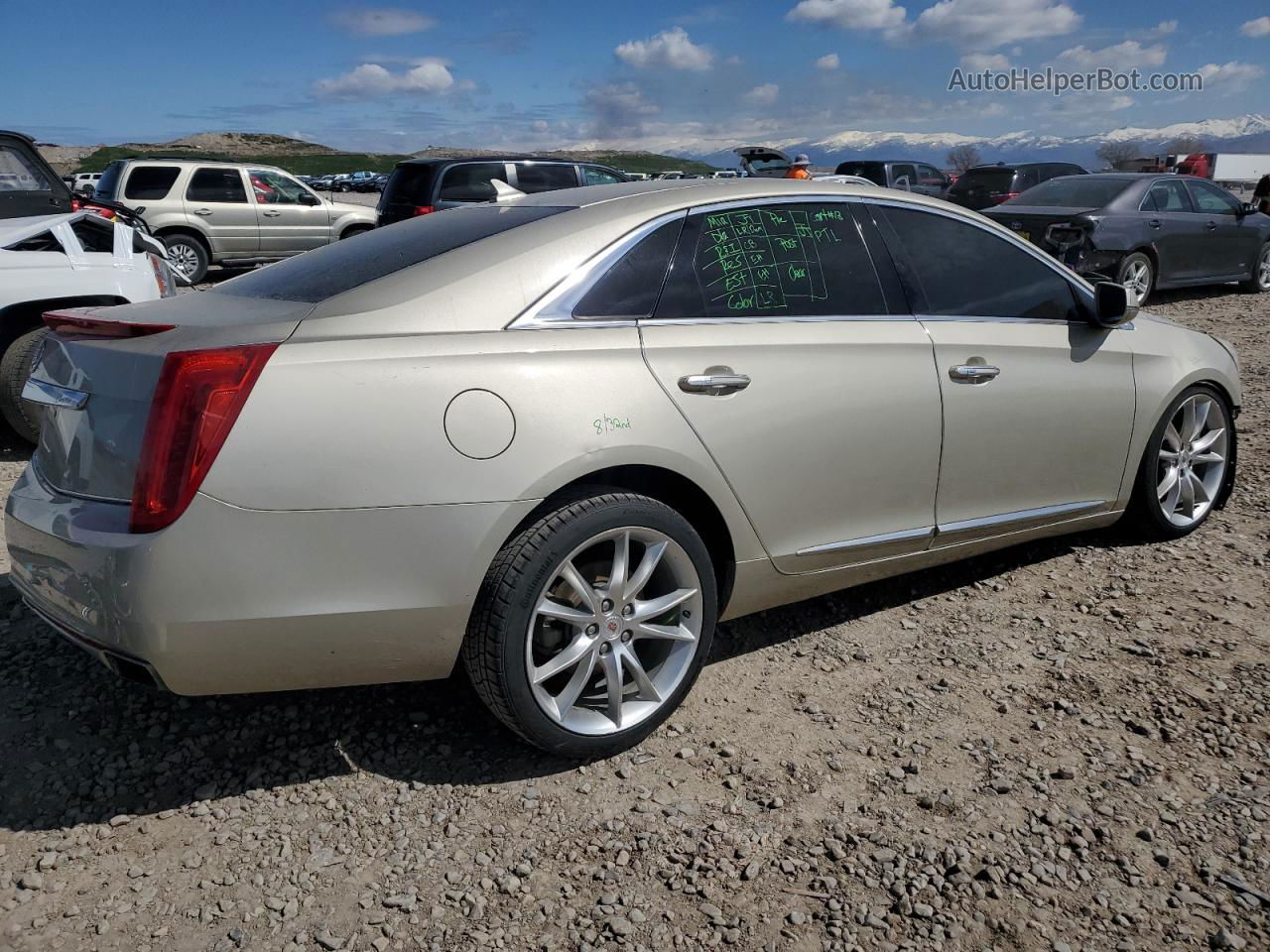 2013 Cadillac Xts Premium Collection Beige vin: 2G61S5S32D9147521