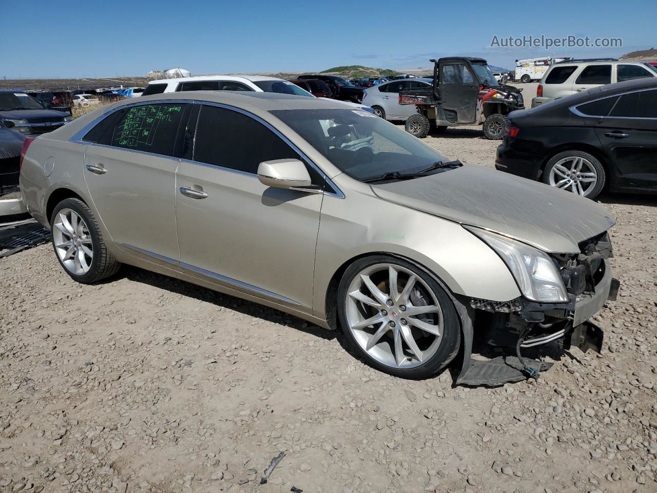 2013 Cadillac Xts Premium Collection Beige vin: 2G61S5S32D9147521