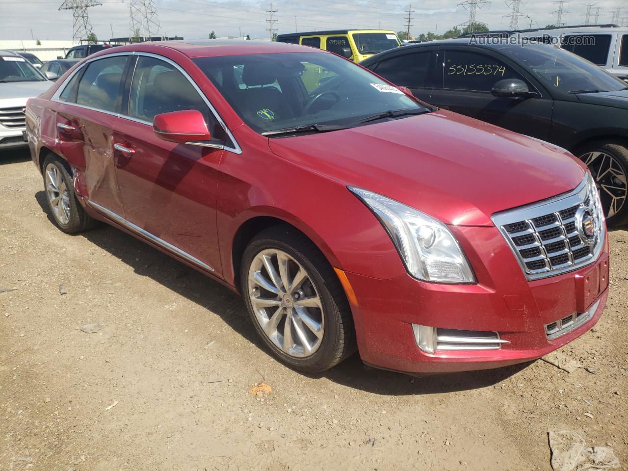 2013 Cadillac Xts Premium Collection Red vin: 2G61S5S33D9106802