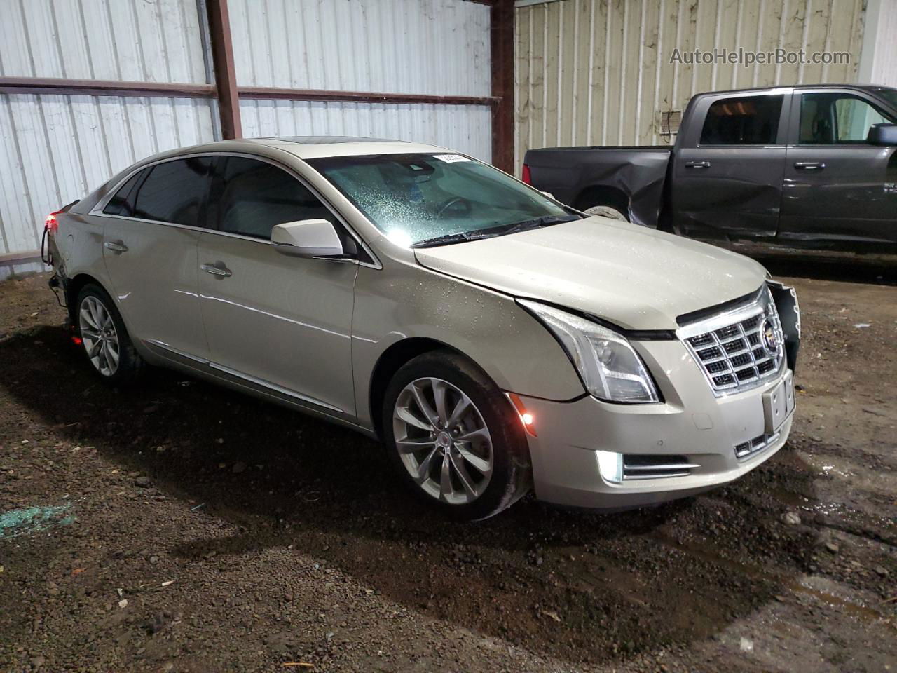 2013 Cadillac Xts Premium Collection Gold vin: 2G61S5S34D9146449