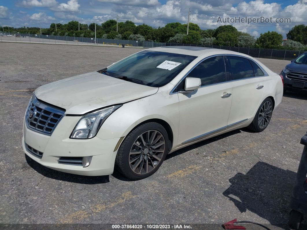 2013 Cadillac Xts Premium White vin: 2G61S5S35D9101097