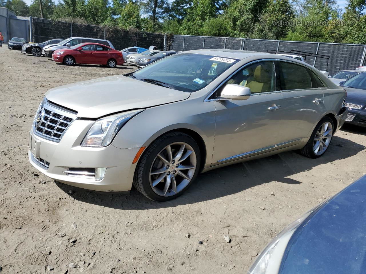 2013 Cadillac Xts Premium Collection Золотой vin: 2G61S5S35D9142930