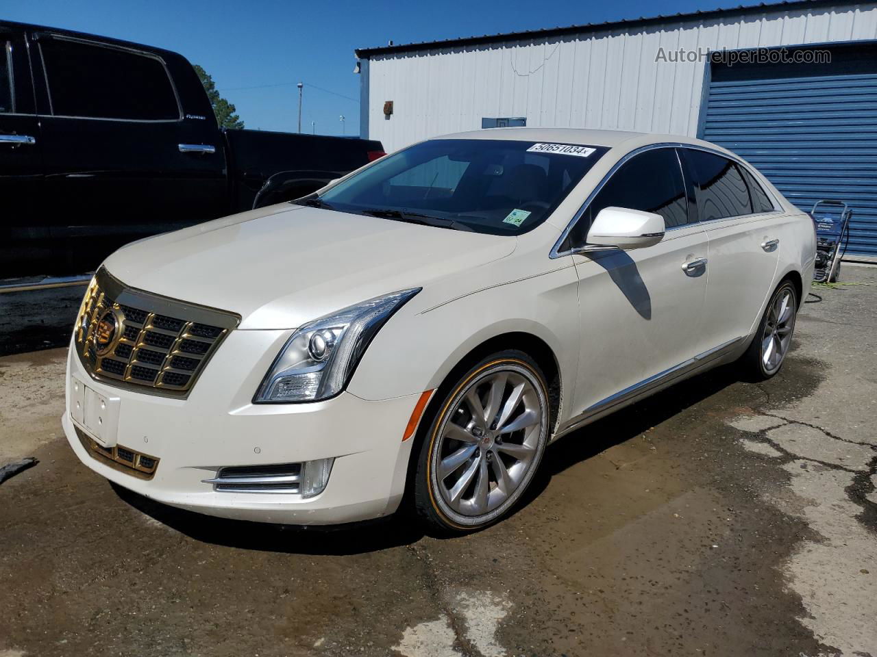 2013 Cadillac Xts Premium Collection White vin: 2G61S5S36D9106907