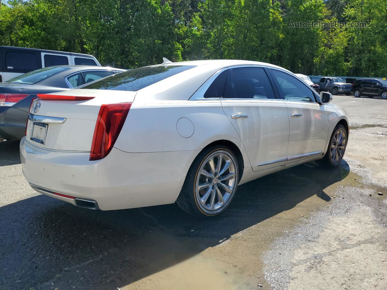 2013 Cadillac Xts Premium Collection White vin: 2G61S5S36D9106907