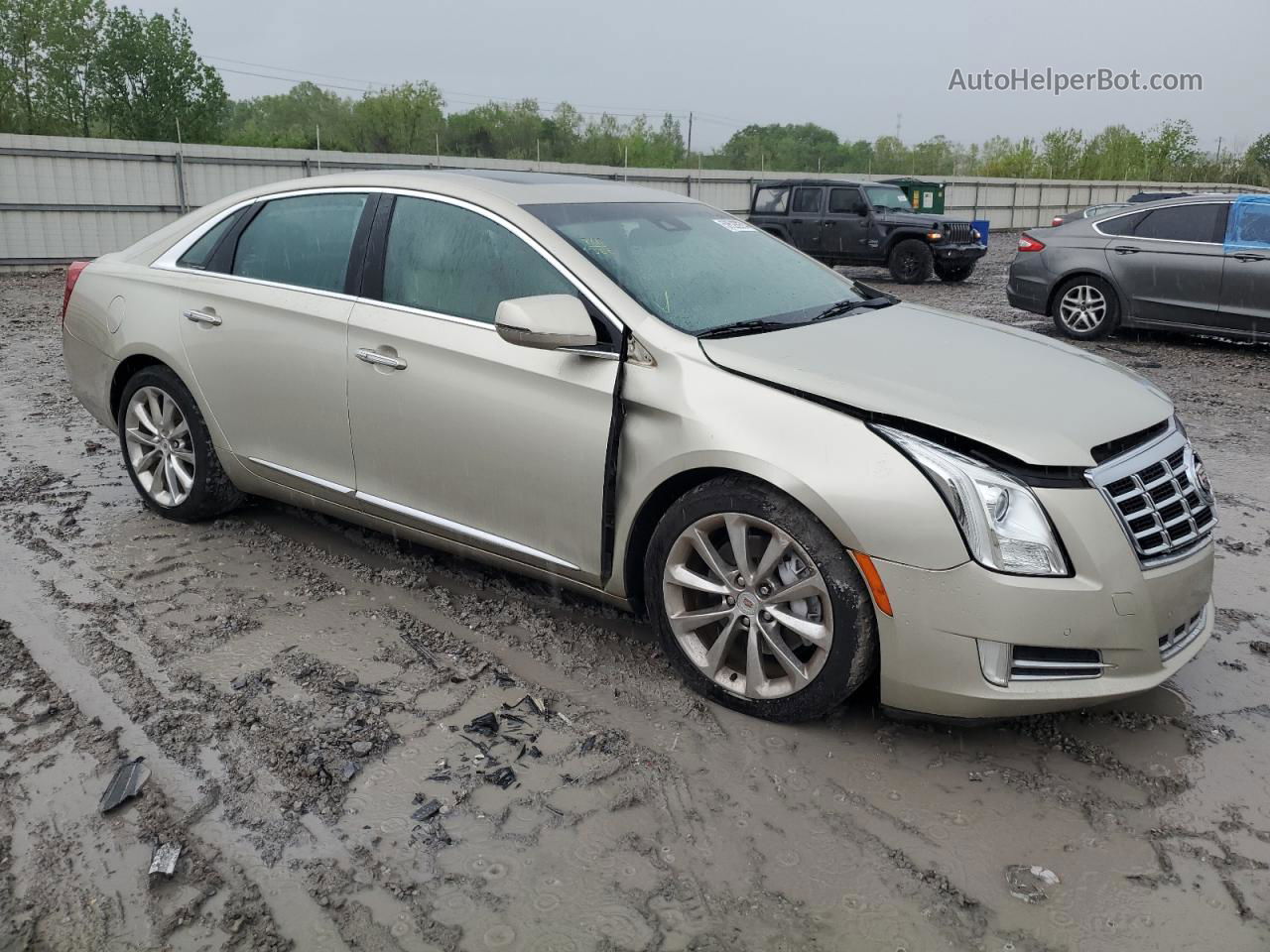 2013 Cadillac Xts Premium Collection Beige vin: 2G61S5S39D9134846