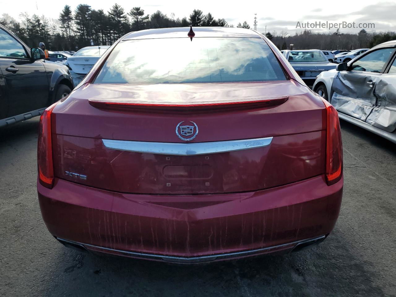 2013 Cadillac Xts Premium Collection Red vin: 2G61S5S39D9241265