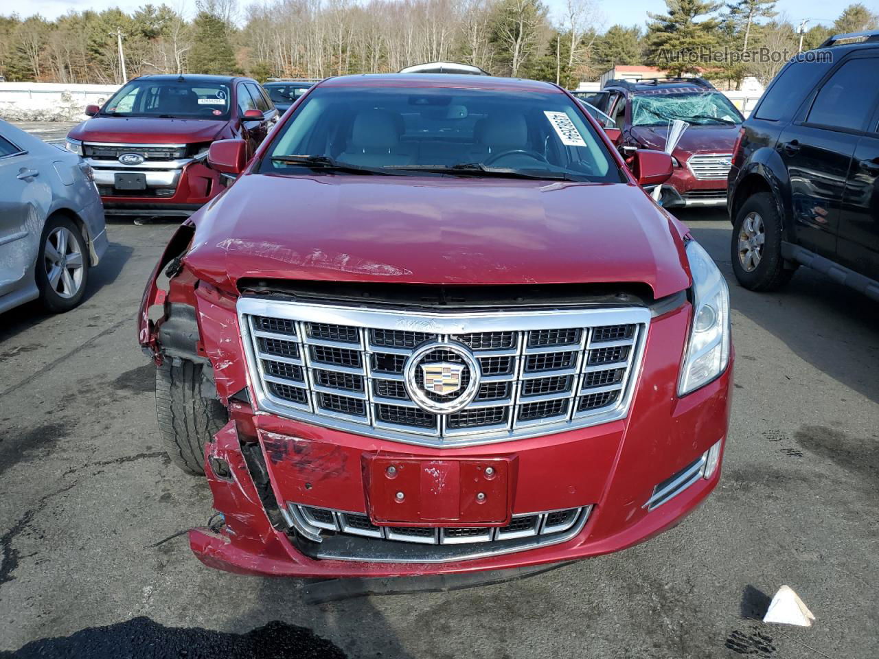 2013 Cadillac Xts Premium Collection Red vin: 2G61S5S39D9241265