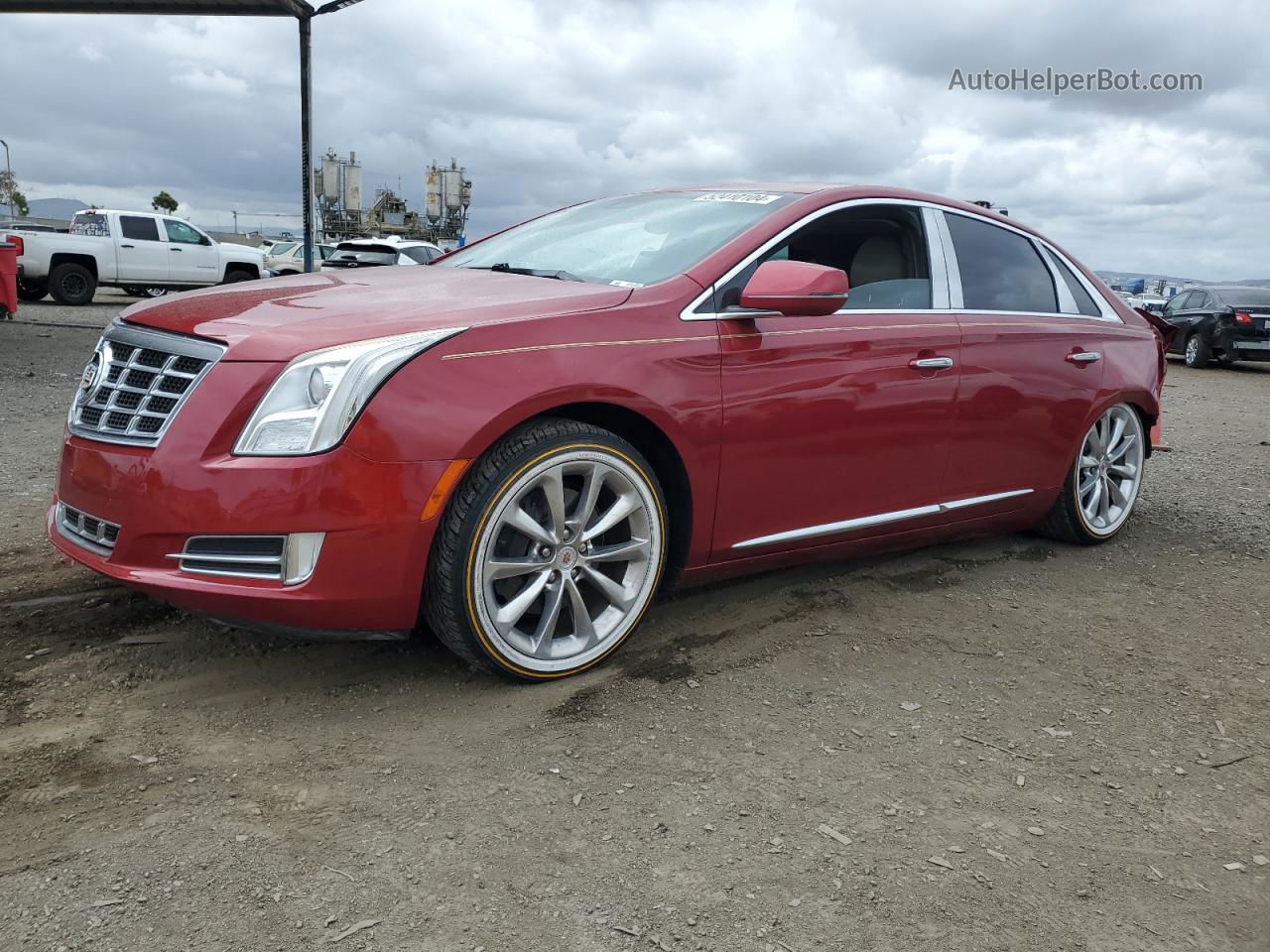 2013 Cadillac Xts Premium Collection Burgundy vin: 2G61S5S3XD9129588