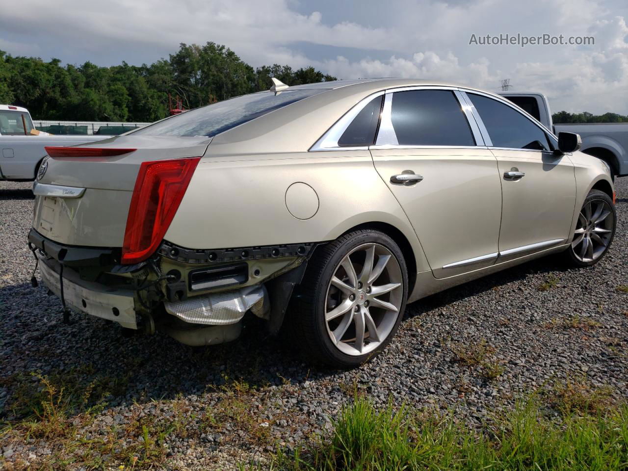 2013 Cadillac Xts Premium Collection Cream vin: 2G61S5S3XD9176782