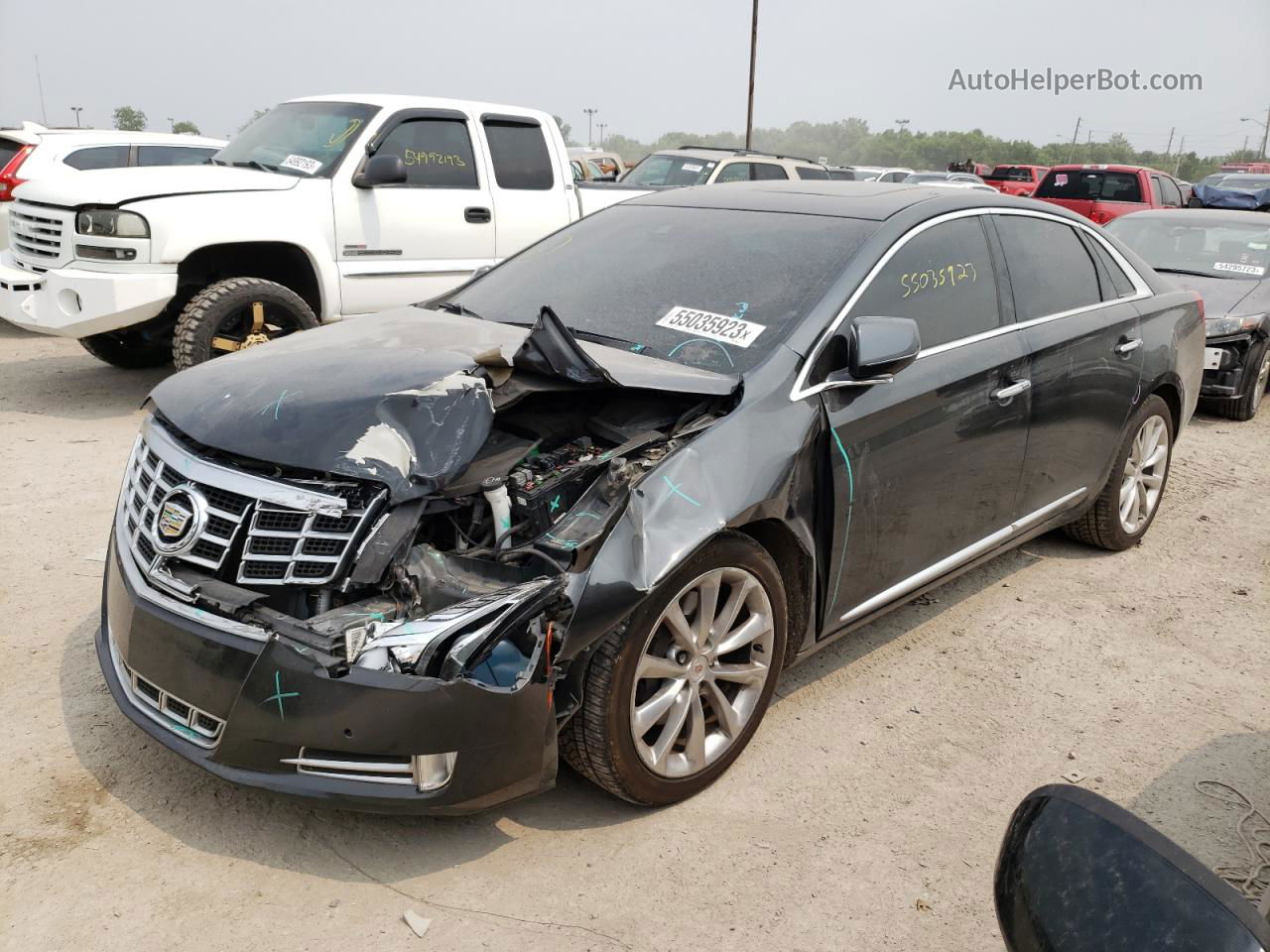 2013 Cadillac Xts Premium Collection Gray vin: 2G61S5S3XD9214138