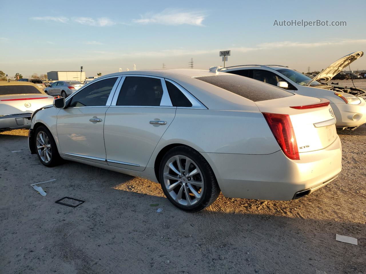 2013 Cadillac Xts Premium Collection White vin: 2G61S5S3XD9238438