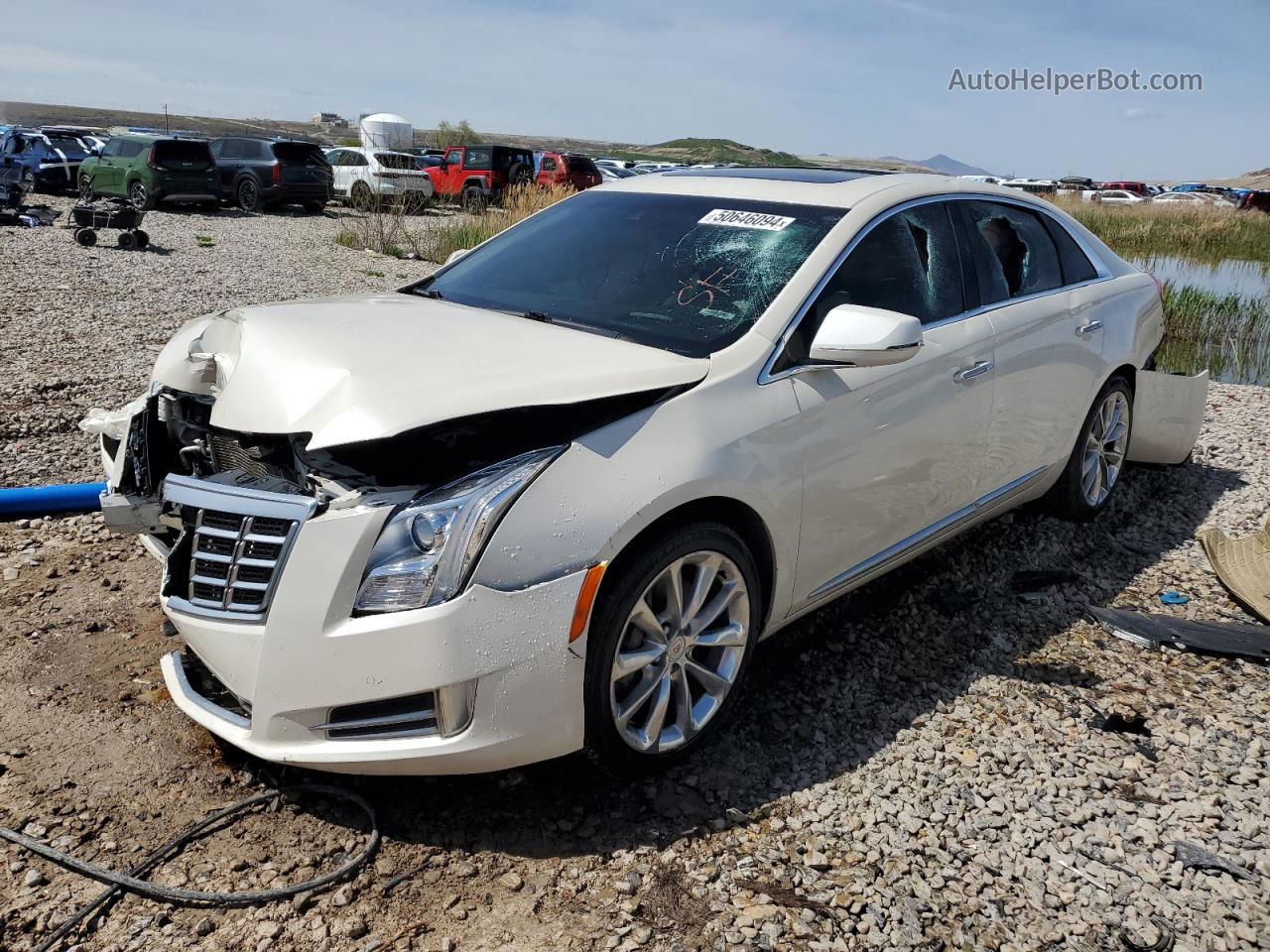 2013 Cadillac Xts Premium Collection White vin: 2G61T5S33D9119904