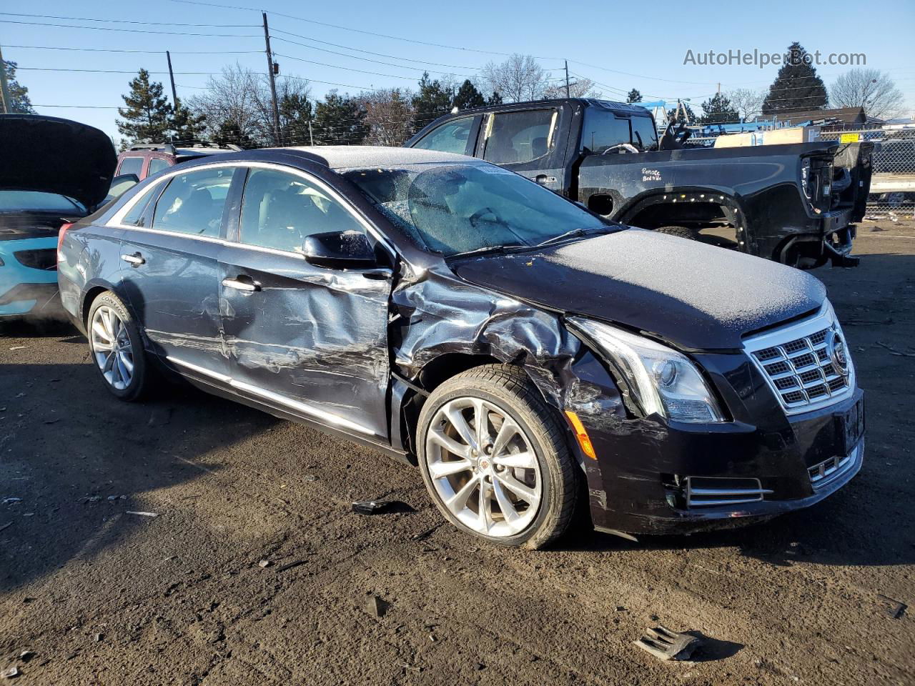 2013 Cadillac Xts Premium Collection Black vin: 2G61T5S33D9124116